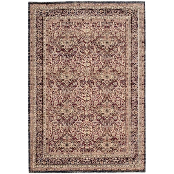 Safavieh Lavar Kerman Medium Rectangle Area Rug Red & Navy - 5 ft.-1 in. x 7 ft.-6 in. LVK618D-5 - main